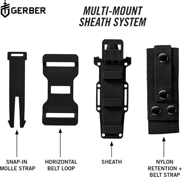 GERBER STRONGARM FIXED BLADE BLACK (SERRATED EDGE)