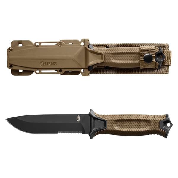 GERBER STRONGARM FIXED BLADE CAYOTE (SERRATED EDGE)