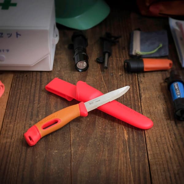 MORAKNIV COMPANION SPARK EMERGENCY, överlevnadskniv, säkerhetskniv med eldstål