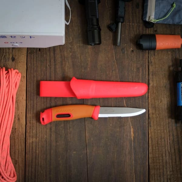 MORAKNIV COMPANION SPARK EMERGENCY, överlevnadskniv, säkerhetskniv med eldstål