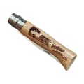 Miniatyrbild 9 av 11: OPINEL NO8 ANIMALIA FISH OAK STEINLESS, Opinel fällkniv flugfiske