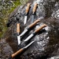 Miniatyrbild 10 av 11: OPINEL NO8 ANIMALIA FISH OAK STEINLESS, Opinel fällkniv flugfiske