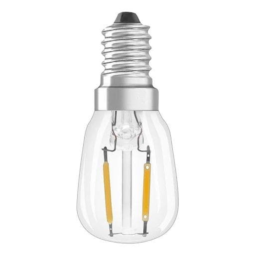 Ofärgade päronformade LED lampor, 2 W, E14 sockel, 30 stycken