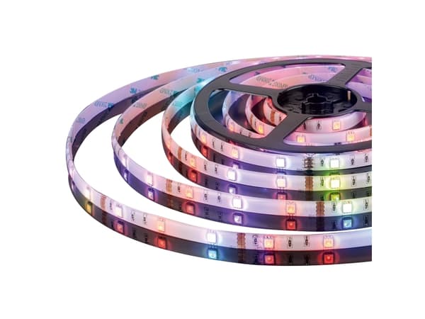 Activejet AJE-LED MUSIC STRIPE, Universale lysstriper, Inne/Ute, Balkong, Hage, Terrasse, Terrasse, Universell, Klebende teip, Sort, Hvit, IP65