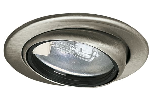 Paulmann 98474, Innsunket spotlight, G4, 1 ampuller, Børstet stål
