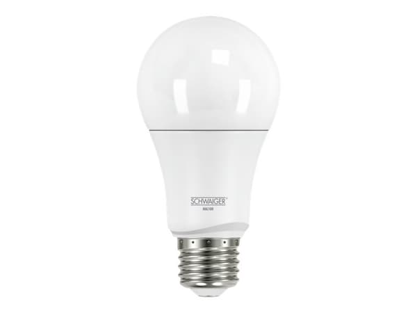 Schwaiger HOME4YOU HAL100 - LED-glödlampa - E27 - 9 W (motsvarande 60 W) - klass A - varmt vitt ljus - 2700 K - vit