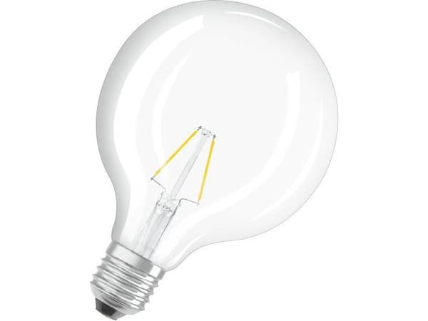 OSRAM - LED-glödlampa med filament - klar finish - E27 - 4.5 W (motsvarande 40 W) - klass E - varmt vitt ljus - 2700 K