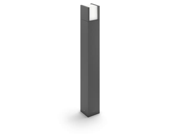 Philips myGarden Arbour - Pidestallampe - LED - 6 W (ekvivalent 47 W) - varmt hvitt lys - kube - antrasitt