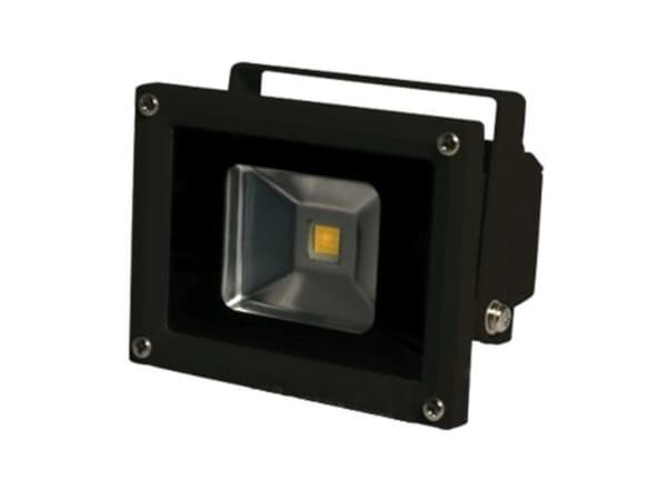 Synergy 21 LED spot utendørs flomlys 10W svart hus varmhvit V2