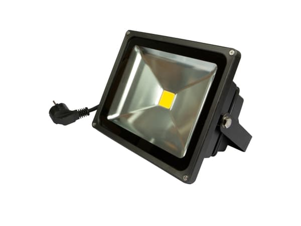 Synergy 21 LED spot utendørs flomlys 30W svart hus varmhvit V2