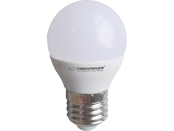 Esperanza ELL155, 6W, E27, 580lm, 30000t, Varm hvit