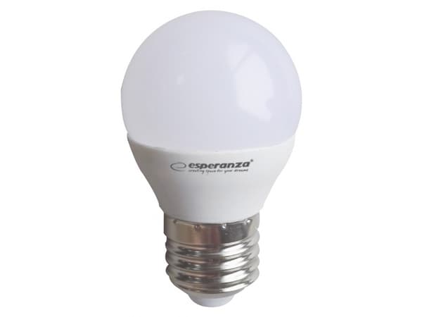Esperanza ELL155, 6W, E27, 580lm, 30000t, Varm hvit