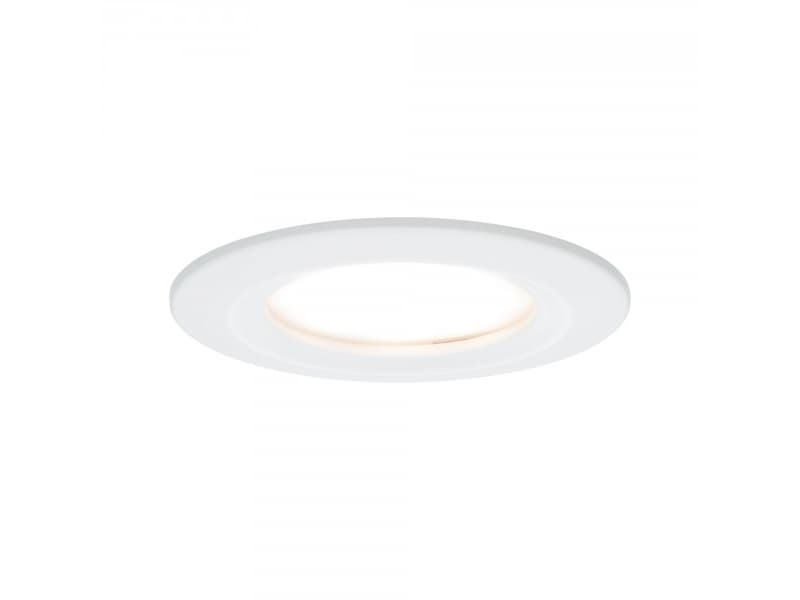 Paulmann 938.69, Nedtryckbar spotlight, 1 lampor, LED, 6,8 W, 2700 K, Vit