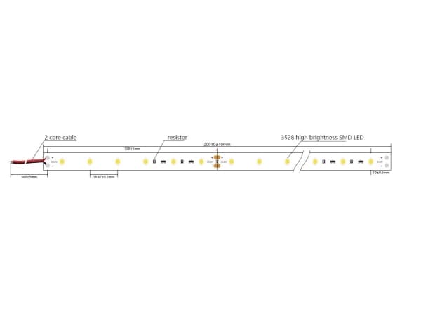Synergy 21 LED Flex Strip 60 NW DC24V 96W IP20 ULS 20m