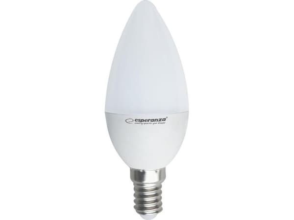 Esperanza ELL145, 5W, E14, 470lm, 30000t, Varm hvit