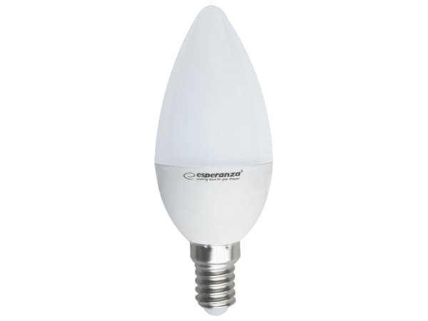 Esperanza ELL145, 5W, E14, 470lm, 30000t, Varm hvit