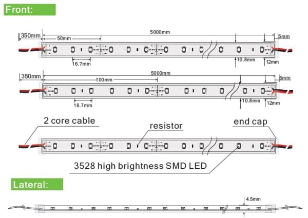Synergy 21 LED Flex Strip 60 KW DC12V 24W IP65