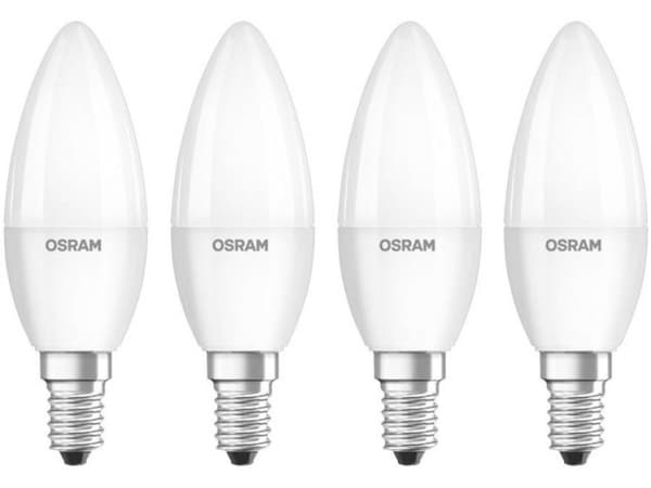 OSRAM LED BASE CLASSIC B - LED-lyspære - form: B35 - mattslipt finish - E14 - 5.7 W (ekvivalent 40 W) - klasse F - 2700 K