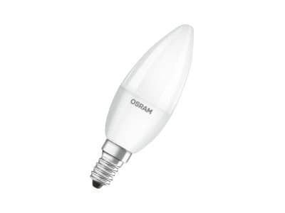 OSRAM LED BASE CLASSIC B - LED-glödlampa - form: B35 - glaserad finish - E14 - 5.7 W (motsvarande 40 W) - klass F - 2700 K