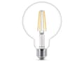 Miniatyrbild 4 av 5: Philips - LED-glödlampa - form: glob - klar finish - E27 - 7 W (motsvarande 60 W) - klass A++ - varmt vitt ljus - 2700 K