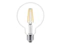 Miniatyrbild 1 av 5: Philips - LED-glödlampa - form: glob - klar finish - E27 - 7 W (motsvarande 60 W) - klass A++ - varmt vitt ljus - 2700 K