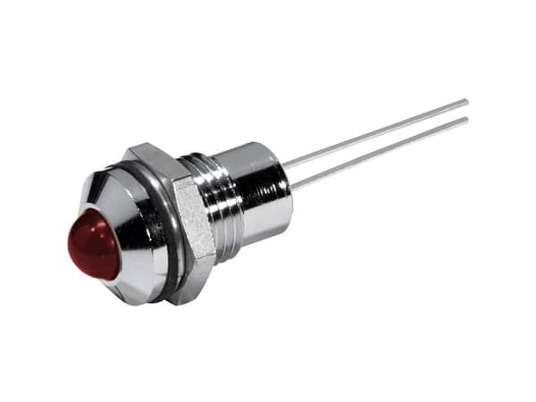 CML 19060003 LED-signallampe Rød 12 V/DC 80 mcd