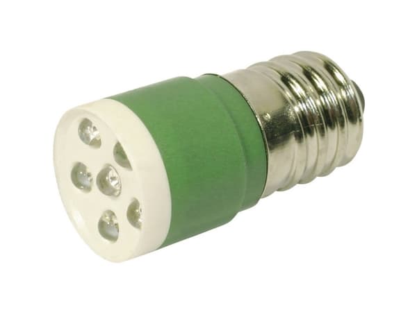 CML 18646351 LED-signallampe Grøn E14 24 V/DC, 24 V/AC 3150 mcd
