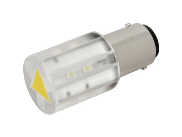 CML 18560352 LED-signallampe Gul BA15d 24 V/DC, 24 V/AC 400 mcd