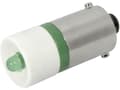 Miniatyrbilde 1 av 2: CML 18602351 LED-signallampe Grøn BA9s 24 V/DC, 24 V/AC 2250 mcd