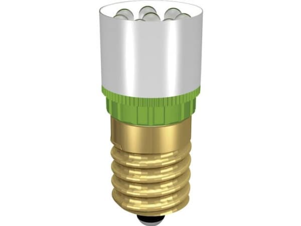 Signal Construct MCRE148374 LED-signallampe Ultragrøn E14 24 V/DC, 24 V/AC 37000 mcd