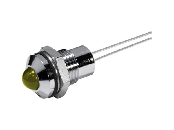 CML 19060002 LED-signallampe Gul 12 V/DC 32 mcd