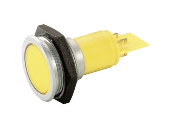 Merkkivalo Construct SMFP30H1249 LED-merkkivalo Keltainen 24 V/DC, 24 V/AC