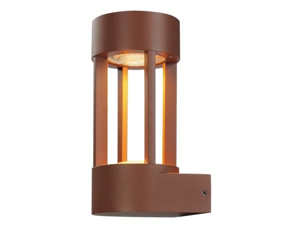 SLV SLOTS WALL, Väggbelysning för utomhusbruk, Brun, Gjuten aluminium, IP44, Gräsmatta, I