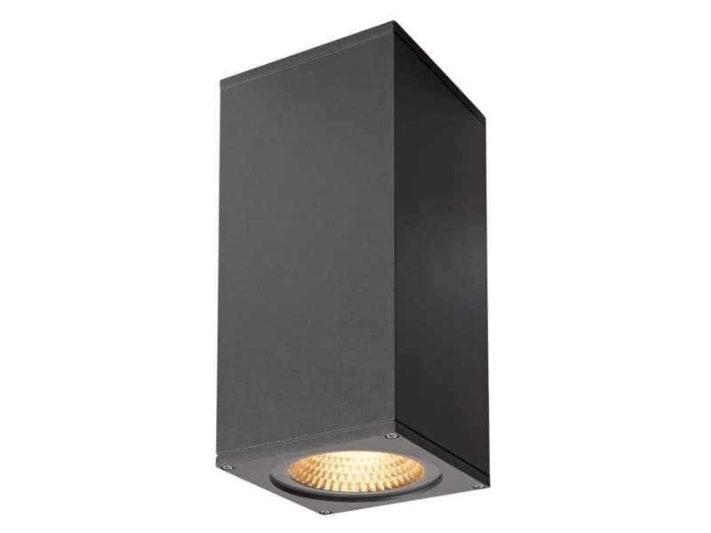 SLV BIG THEO WALL, Väggbelysning för utomhusbruk, Antracit, Gjuten aluminium, IP44, IP54, Fasad, I