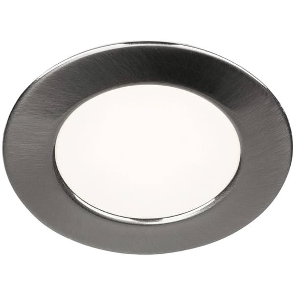 SLV DL 126, Innsunket spotlight, 1 ampuller, LED, 3000 K, 170 lm, Grå