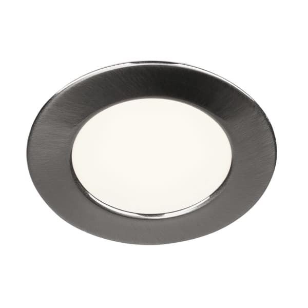 SLV DL 126, Innsunket spotlight, 1 ampuller, LED, 3000 K, 170 lm, Grå