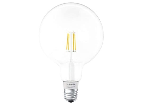 OSRAM Smart+ - LED-glödlampa med filament - form: G125 - E27 - 5.5 W (motsvarande 50 W) - varmt vitt ljus - 2700 K