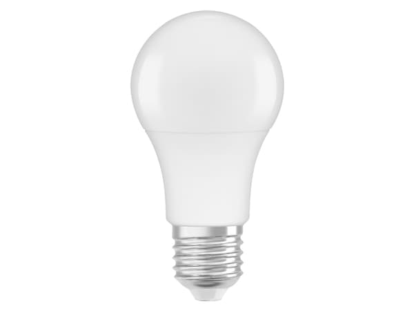 OSRAM LED STAR Classic A - LED-glödlampa - form: A60 - glaserad finish - E27 - 8.5 W (motsvarande 60 W) - klass F - varmt vitt ljus - 2700 K