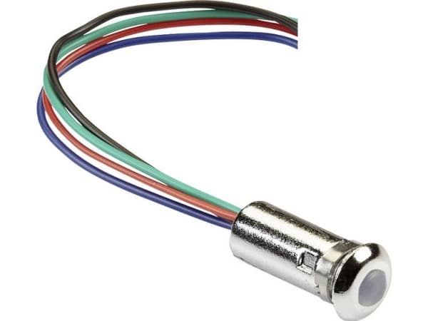 Mentor 2660.8503 LED-signallampe RGB Linse 5 mm 2 V, 3.5 V, 3.5 V 20 mA, 20 mA, 20 mA