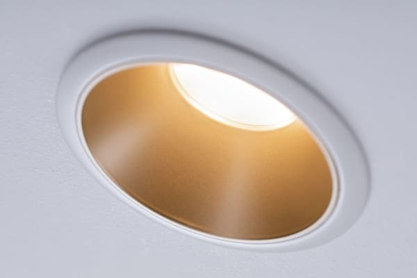 Paulmann Recessed luminaire Cole Coin 3-st dimmer LED 3x6.5W 2700K 230V White/Gold-Mat/Plastic