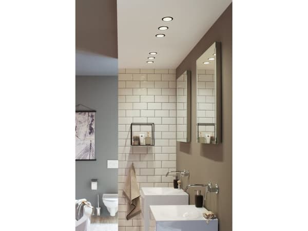 Paulmann Recessed luminaire Cole Coin 3-st dimmer LED 3x6,5W 2700K 230V Black/Silver-Mat/Plastic