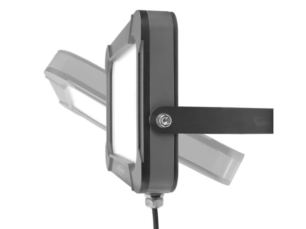 ANSMANN WFL2400 - Väggspotlight - LED - 30 W - klass F - vitt ljus - 5000 K - svart