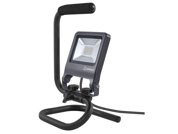 LEDVANCE S-Stand, 20 W, LED, 960 g, IP65, Harmaa, Vapaasti seisova työvalo