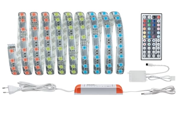 Paulmann 706.73, Universell belysningslist, inomhus, Silver, Plast, II, Blå, Grön, Röd