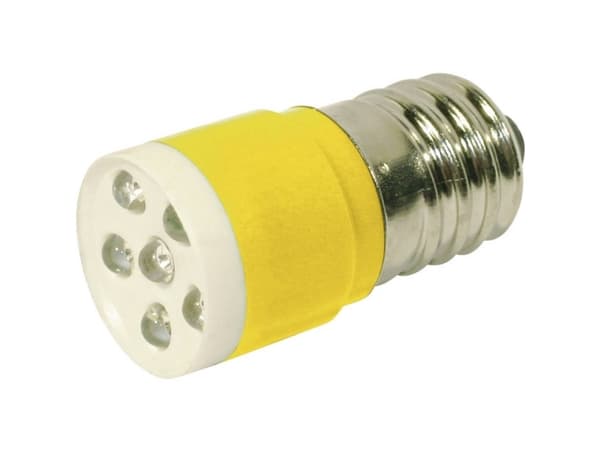 CML LED-merkkivalo E14 keltainen 24 V/DC, 24 V/AC 1050 mcd