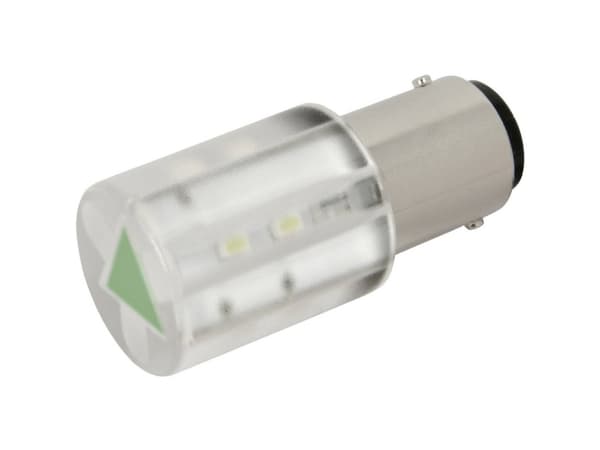 CML 18560351 LED-signallampe Grøn BA15d 24 V/DC, 24 V/AC 1050 mcd