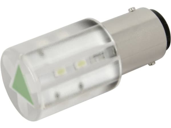 CML 18560351 LED-signallampe Grøn BA15d 24 V/DC, 24 V/AC 1050 mcd