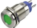 Miniatyrbilde 1 av 3: TRU COMPONENTS GQ16F-D/J/G/ 12V/N LED-signallampe Grøn 12 V/DC