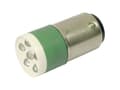 Miniatyrbilde 2 av 2: CML 18640351 LED-signallampe Grøn BA15d 24 V/DC, 24 V/AC 3150 mcd