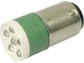 Miniatyrbilde 1 av 2: CML 18640351 LED-signallampe Grøn BA15d 24 V/DC, 24 V/AC 3150 mcd